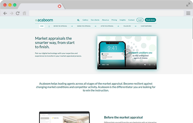 Estate Agent Software Integration with Acaboom