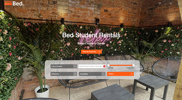 Bed Student Rentals Website