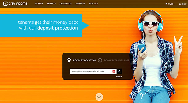 City Rooms Estate Agent website