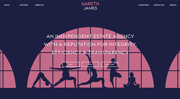 Gareth James Estate Agent website