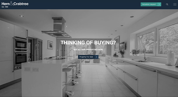 Hern and Crabtree Estate Agency website